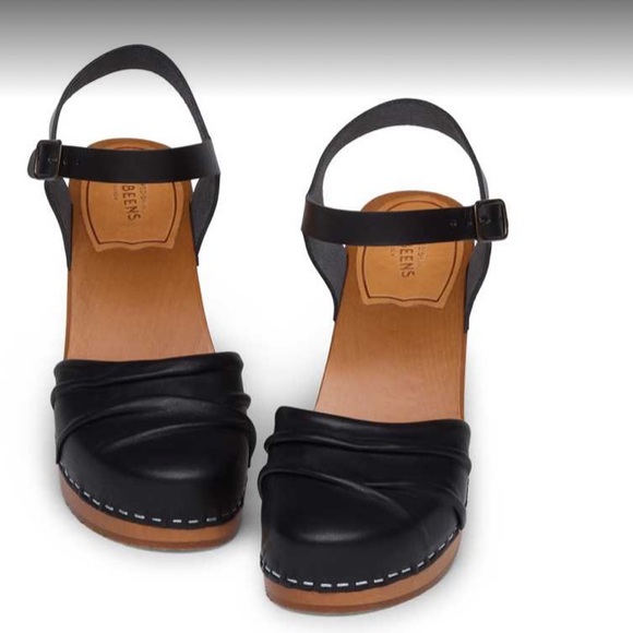 Free People Swedish Hasbeens Wrinkled Black Sandal Best Style🌈 ♥️ - Picture 2 of 10